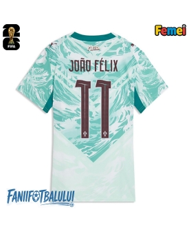 Portugalia Joao Felix #11 Echipament de Fotbal Replică Mondial 2026 Femei Deplasare